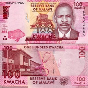 Malawi 100 Kwacha 2020 r. Banknoty świata