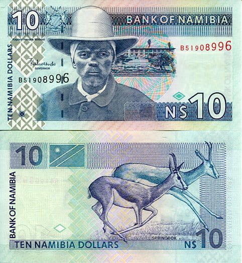 Namibia 10 Dollars 2001 r. Sklep numizmatyczny Dukat