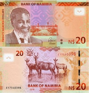 Namibia 20 Dollars 2018 r. UNC Sklep z banknotami CnDukat