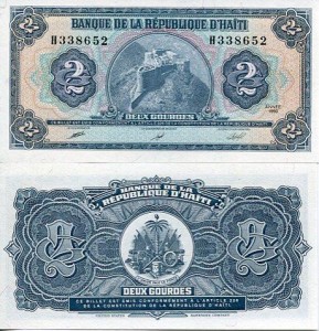 Haiti 2 Gourdes 1990 r. UNC