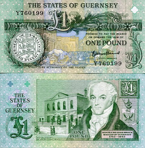 Guernsey 1 Funt 1991 r. UNC