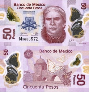 Meksyk 50 Pesos 2017 r. Polimer UNC