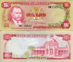 Jamajka 50 Cents 1960 r. UNC