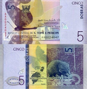 Wyspy Świętego Tomasza i Książęca 5 Dobras 2020 r. UNC