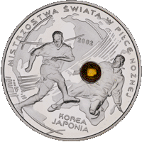 10 zł Mistrzostwa Świata w Piłce Nożnej 2002 Korea/Japonia