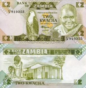 Zambia 2 Kwacha 1986 r. UNC