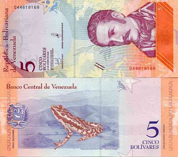 Wenezuela 5 Bolivares 2018 r. Sklep numizmatyczny Dukat