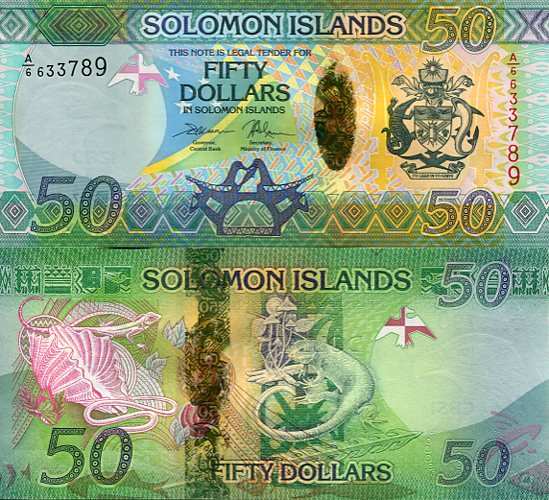 Wyspy Salomona 50 Dolarów 2017 r. UNC