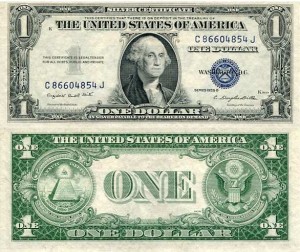 USA 1 Dolar 1935 r. Silver Certificate UNC