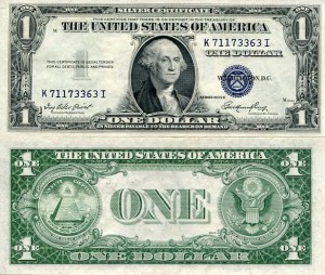 USA 1 Dolar 1935 r. Silver Certificate UNC