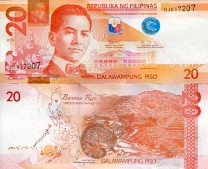 Filipiny 20 Piso 2019 r. UNC