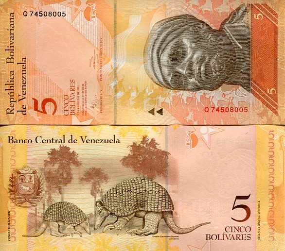 Wenezuela 5 Bolivares 2011 r. UNC