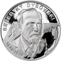 10 zł Ag  Polscy podróżnicy i badacze Benedykt Dybowski
