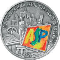 10 zł Ag 100. rocznica utworzenia Akademii Sztuk Pięknych