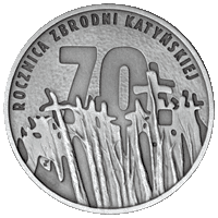 10 zł Ag 70. rocznica zbrodni katyńskiej