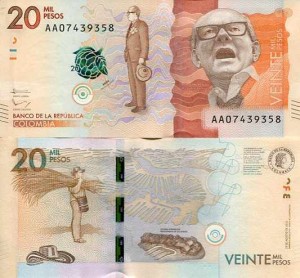 Kolumbia 20000 Pesos 2019 r. UNC