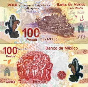 Meksyk 100 Pesos 2010 r. Polimer UNC
