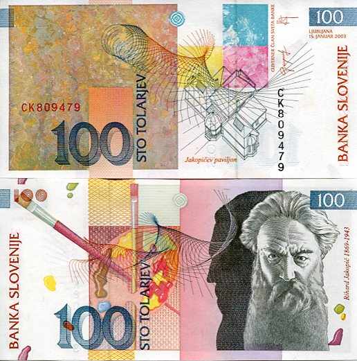 Słowenia 100 Tolarjev 2003 r. UNC