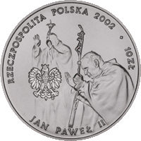 10 zł Ag Jan Paweł II Pontifex Maximus