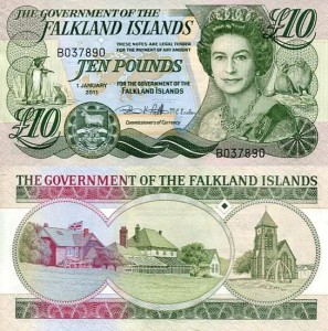 Falklandy 10 Funtów 2011 r. UNC