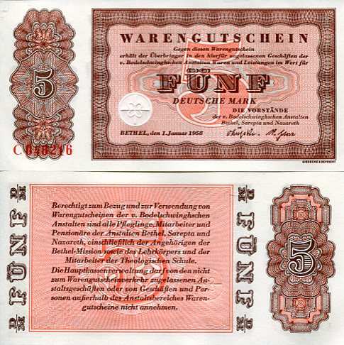 Niemcy 5 Deutsche Mark 1958 r. UNC