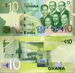 Ghana 10 Cedi 2015 r. UNC