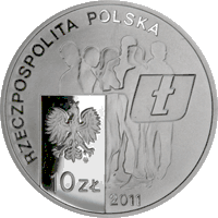 10 zł Ag 30. rocznica powstania NZS