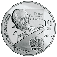 10 zł Ag Konrad Korzeniowski Joseph Conrad (1857-1924)