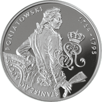 10 zł Ag Poczet królów i książąt polskich - Stanisław August Poniatowski (1764-1795) Postać