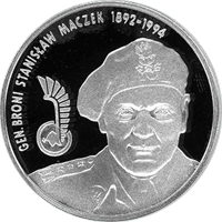 10 zł Ag Generał Broni Stanisław Maczek 2003 r.