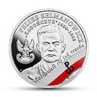 10 zł Ag Wyklęci przez komunistów żołnierze niezłomni – Feliks Selmanowicz „Zagończyk” 2017 r.