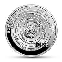 10 zł Ag Centrum Pieniądza NBP im. Sławomira S. Skrzypka 2016 r.