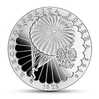 10 zł Ag 75. rocznica pierwszego zrzutu Cichociemnych 2016 r.