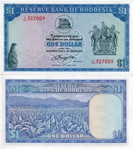 Rodezja 1 Dollar 1978 r. UNC