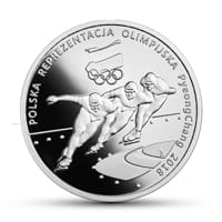 10 zł Ag Polska Reprezentacja Olimpijska PyeongChang 2018 r.