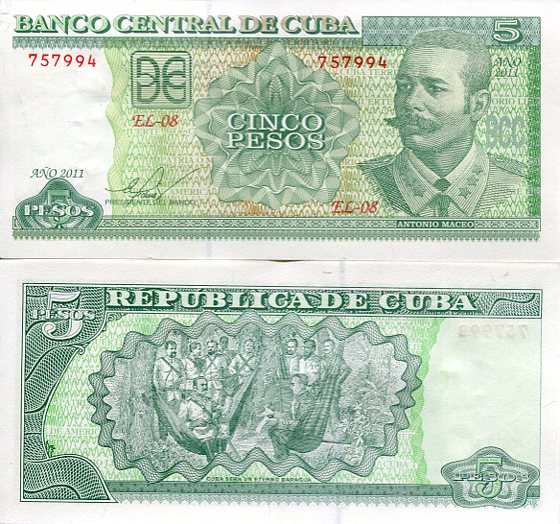 Kuba 5 Peso 2011 r. UNC