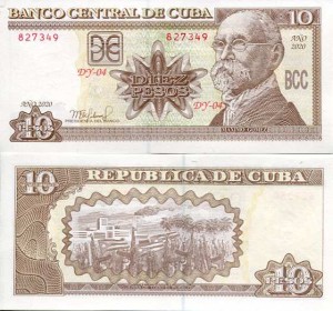 Kuba 10 Peso 2020 r.  UNC