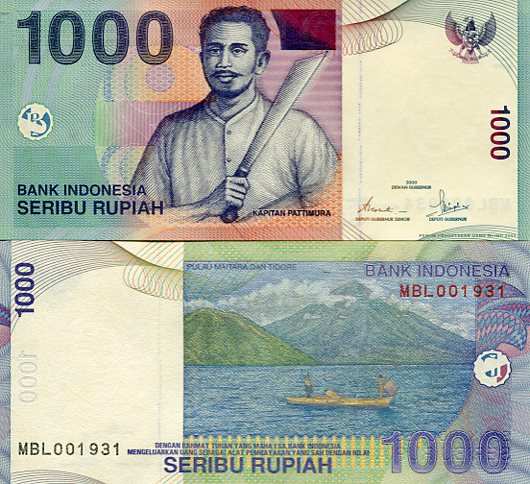 Indonezja 1000 Rupiah 2000 r. UNC