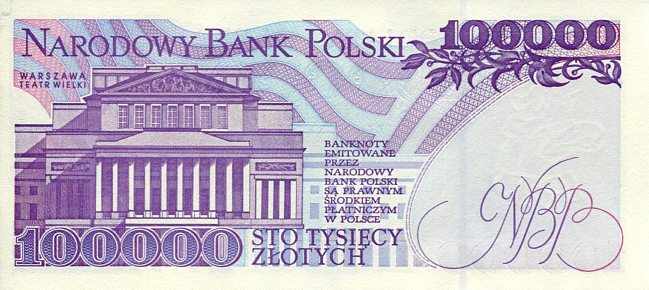 Banknot Polska 100000 zł z 1993 r. Sklep numizmatyczny CnDukat