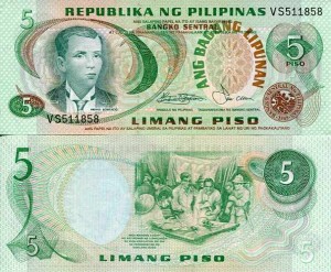 Filipiny 5 Piso 1978 r. UNC