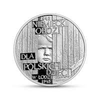 10 zł Ag  Niemiecki obóz dla polskich dzieci w Łodzi (1942-1945) 2022 r.