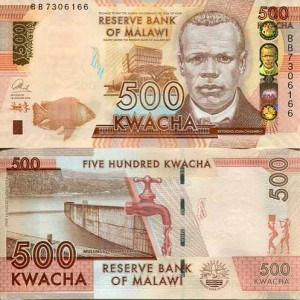 Malawi 500 Kwacha 2021 r. UNC Zdjęcie przykładowe