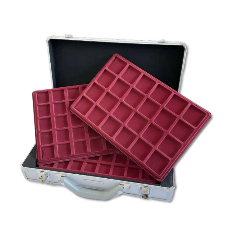 Kuferek aluminiowy na monety MIX