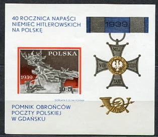Znaczki 1979 r. 40. rocznica napaści Niemiec hitlerowskich na Polskę