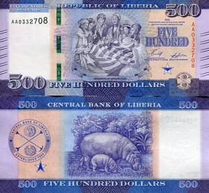 Liberia 100 Dollars 2022 r. UNC