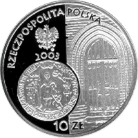 10 zł Ag 750-lecie lokacji Poznania 2003 r.