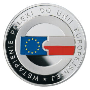 10 zł Ag Wstąpienie Polski do Unii Europejskiej 2004 r.