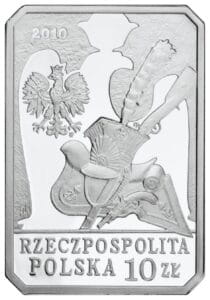 10 zł Ag Historia jazdy polskiej – Szwoleżer Gwardii Cesarza Napoleona I 2010 r.