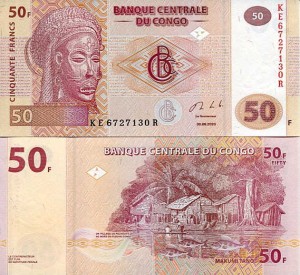 Kongo Demokr. 50 Francs 2022 r. UNC