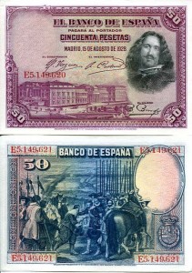 Hiszpania 50 Pesetas 1928 r. UNC